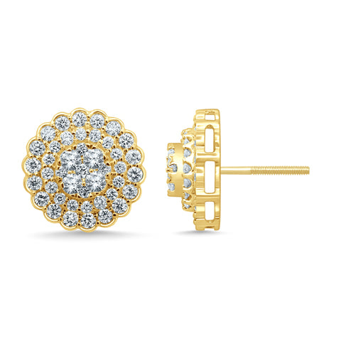 SPL PRICE: 10K 1.49-1.52CT D-DARK EARRINGS