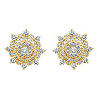 SPL PRICE: 10K 1.60-1.63CT D-DARK EARRINGS