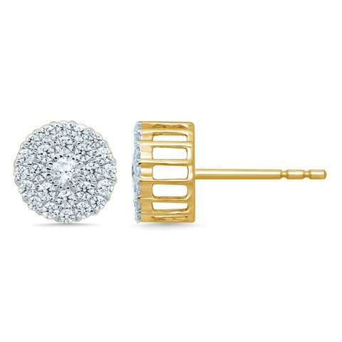 10K 0.73- 0.76CT D-DARK EARRING