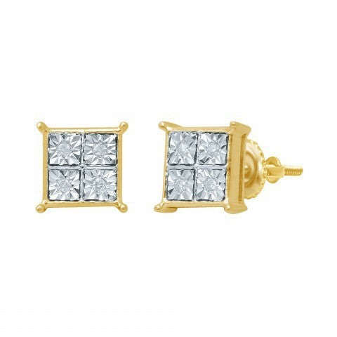 10K 0.04CT D-EARRING