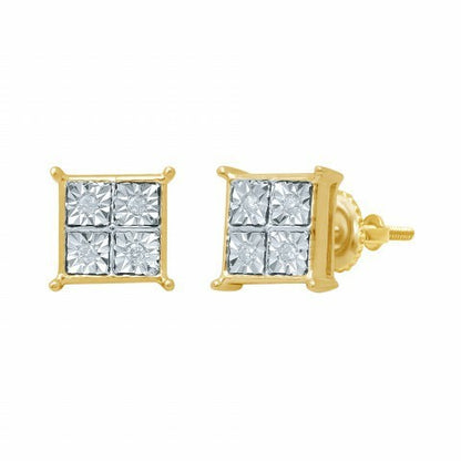 10K 0.04CT D-EARRING