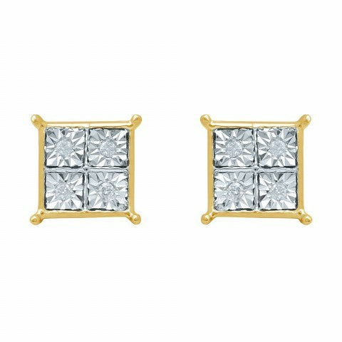 10K 0.04CT D-EARRING