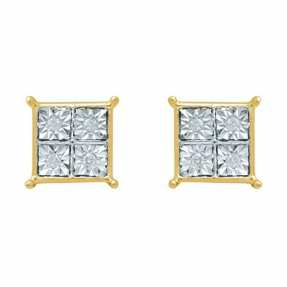 10K 0.04CT D-EARRING