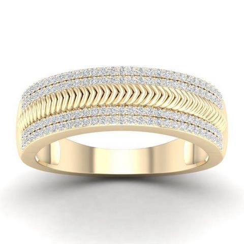10K 0.36CT D-MENS BANDS RING