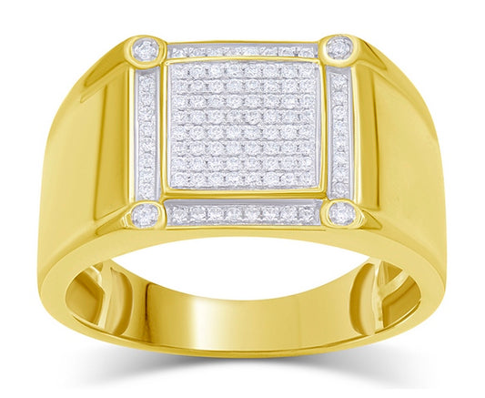 10K 0.28- 0.29CT D-MICROPAVE RING