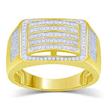 10K 0.48- 0.53CT D-MENS MICROPAVE RING