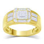 10K 0.25CT D-MENS MICROPAVE RING