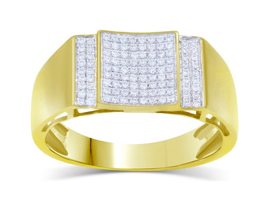 10K 0.30-0.32CT D-MENS MICROPAVE RINGS