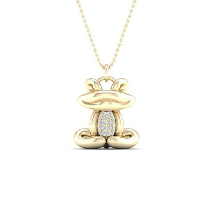 10K 0.06CT D-FROG CHARM