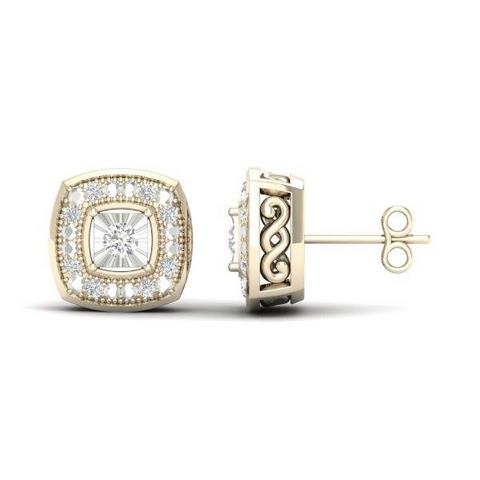 10K 0.10CT D-EARRINGS