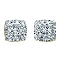 10KT  0.38-0.42CT D-EARRINGS