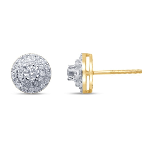 10K 0.52- 0.54CT D-MICROPAVE EARRINGS