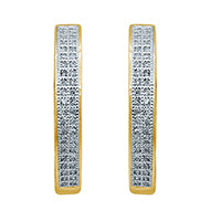 10K 0.20-0.22CT D-EARRINGS "HOOPS"