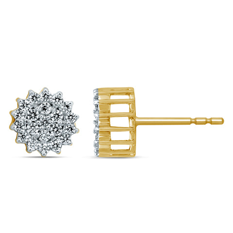 10K 0.46- 0.54CT D-DARK EARRING
