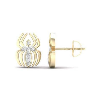 10K 0.05CT D-EARRINGS "SPIDER"