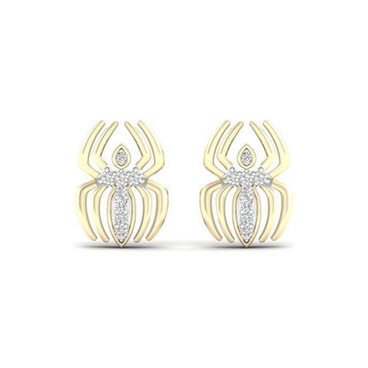 10K 0.05CT D-EARRINGS "SPIDER"