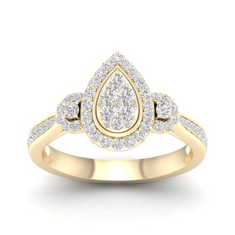 10K 0.50CT D-LADIES RINGS