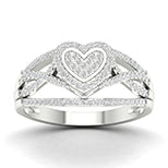10K 0.33CT D-LADIES RINGS "HEART"