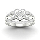 10K 0.33CT D-LADIES RINGS "HEART"