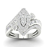 14K 1.00CT D-LADIES RINGS