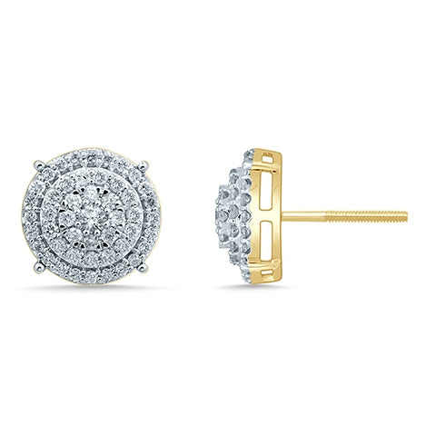 10K 0.72-0.75CT D-MICROPAVE EARRINGS