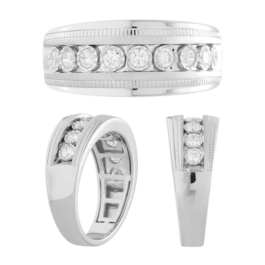 10K 0.47-0.50CT D-MENS BANDS
