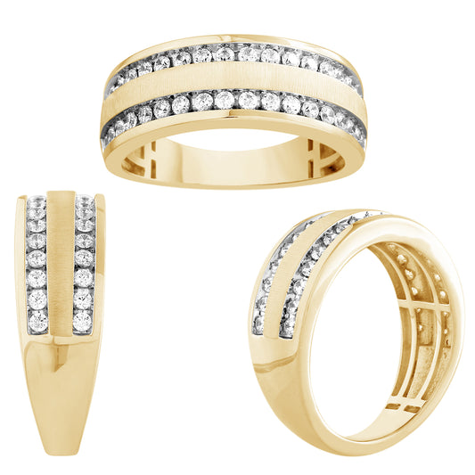 14K 0.72- 0.78CT D-MENS BANDS