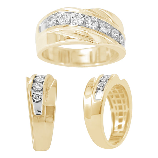 14K 0.09-0.10CT D-MENS BANDS