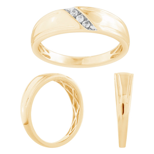 10K 0.07-0.10CT D-MENS BANDS