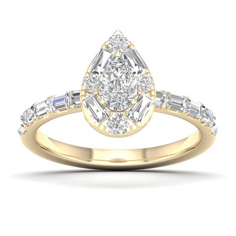 SPL PRICE: 14K 0.90CT D-LADIES RINGS