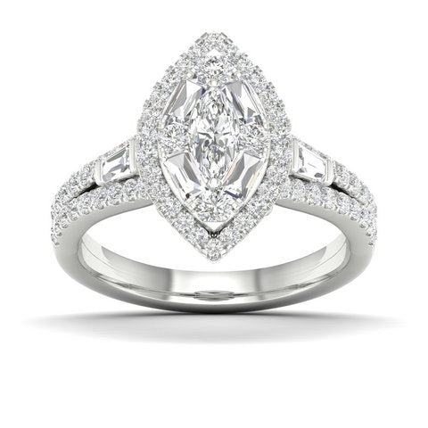 SPL PRICE: 14KT 1.00 CT D-LADIES RING BAGUETTES