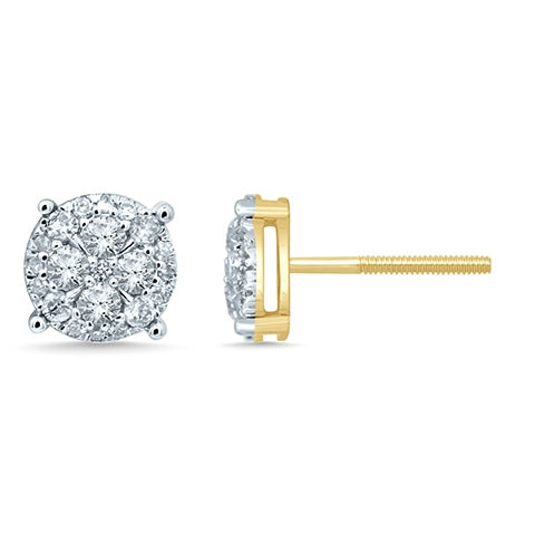 10K 0.52CT D-EARRINGS