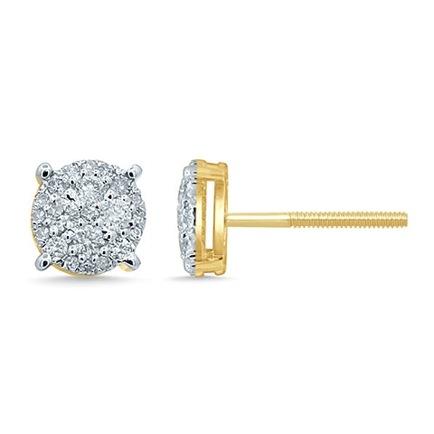 10K 0.34-0.36CT D- EARRINGS