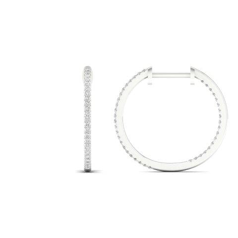 14K 0.33CT D-EARRING HOOP