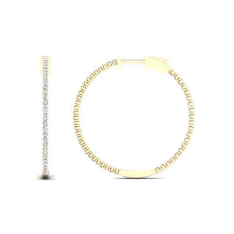 SPL PRICE 14KT 1.00CT D-EARRINGS "HOOPS"
