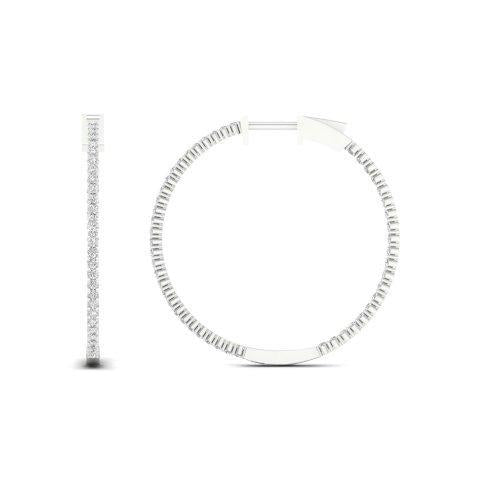 SPL PRICE 14KT 1.00CT D-EARRINGS "HOOPS"