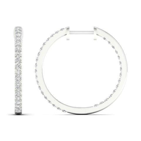 SPL PRICE 14KT 1.00CT D-EARRINGS ' HOOPS"