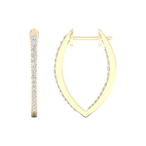 SPL PRICE 14KT 0.25CT D-EARRINGS "HOOPS"
