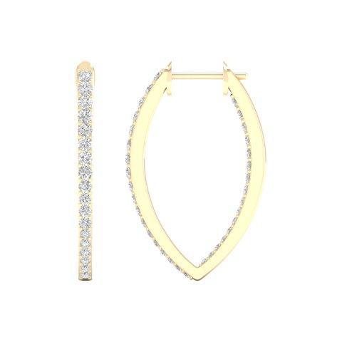 SPL PRICE 14KT 0.50CT D-EARRINGS "HOOPS"