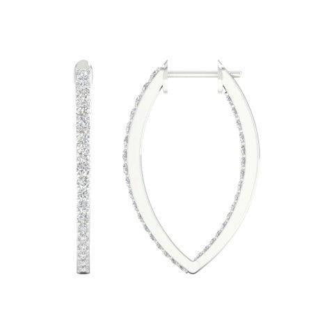 SPL PRICE 14KT 0.50CT D-EARRINGS ' HOOPS"