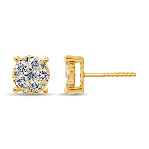 10K 1.00-1.06CT D-DARK EARRING
