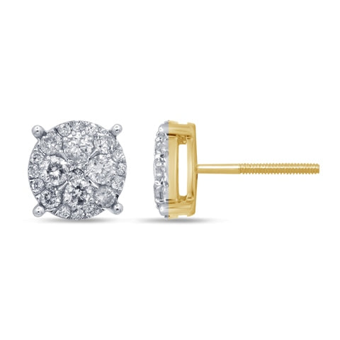 10K 0.73-0.76CT D-EARRINGS