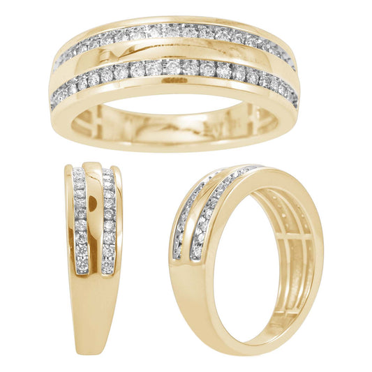 14K 0.45-0.50CT D-MENS BANDS