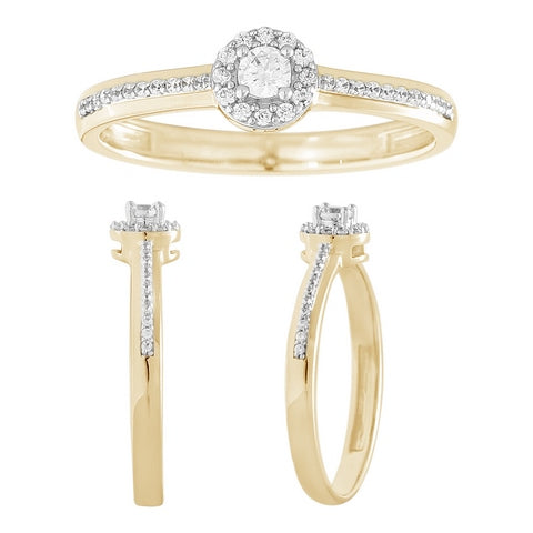 10K 0.20- 0.22CT D-LADIES RINGS