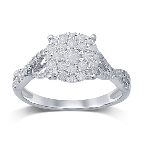 10K 0.91-0.95CT D-LADIES RINGS