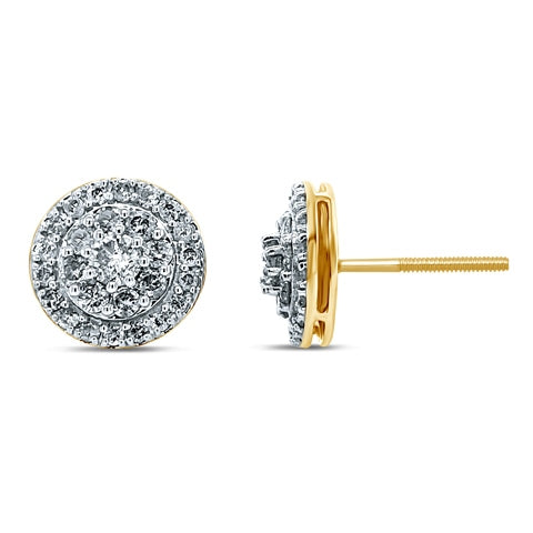 10K  0.74- 0.76CT D-EARRINGS