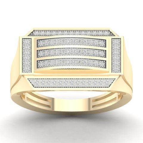 10K 0.25CT D-MENS MICROPAVE RING
