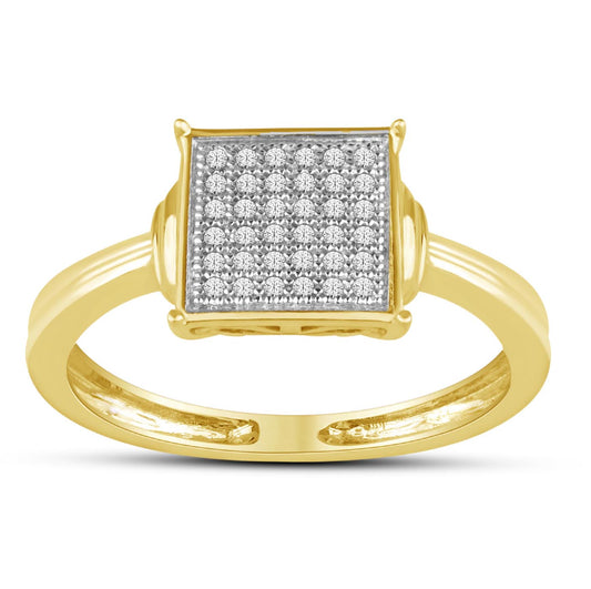 10K 0.10CT D-LADIES MICROPAVE RINGS