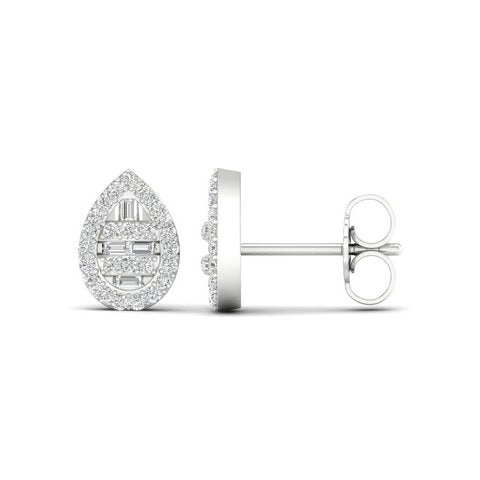 SPL PRICE: 10K 0.25CT D-BAGUETTES EARRINGS