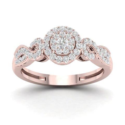 10K 0.40CT D-LADIES RINGS